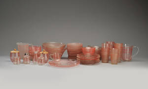 Jacob Bang for Holmegaard. Broksø service af glas 60