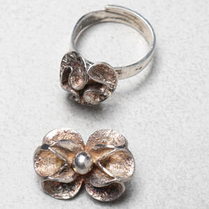 THERESIA HVORSLEV, Ring och brosch, silver