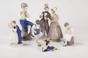 Royal Copenhagen og Bing Grøndahl. Samling figurer 6