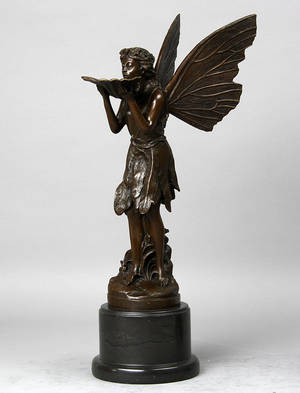 Alfepige udført i bronze