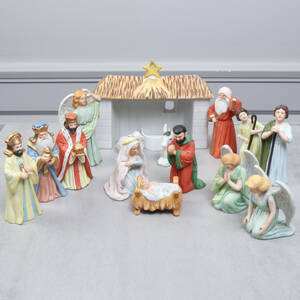 JULKRUBBA, efter Jenny Nyström, biskviporslin, Kalmar Läns Museum