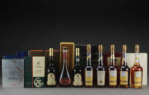 21 flasker Cognac og Calvados 21