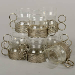 TIMO SARPANEVA, Irish Coffee-glas, 10 st, glasmetall, Tsaikka, Iittala, Finland