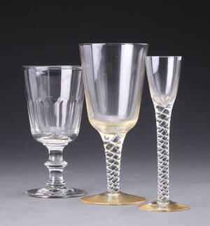 Holmegaard. Twist Amager samt BerlinoisChristian VIII glas 23