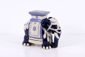 Piedestal, elefant, keramik, höjd 44 cm