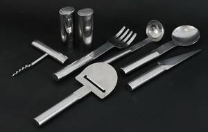 Bestickservisdelar 8st, Oval Steel, Mikael Björnstjerna för Boda Nova