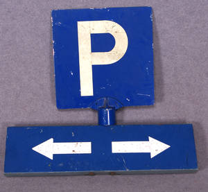 Skyltar, parkering, 2 st