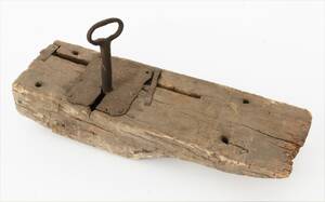 Dörrlås med nyckel, 1700-tal