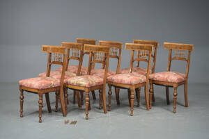 8 salonstole, 1800-tallets slutning 8