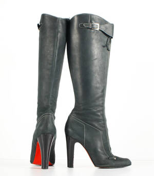 Christian Louboutin. Par støvler, ruskind - str. 39½