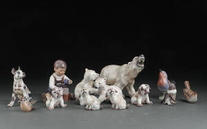 Dahl Jensen, samling figurer af porcelæn 12