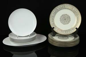 BJÖRN WIINBLAD, mattallrikar, 6 st, Romance, Rosenthal, fat samt mattallrikar, 6 st, Bavaria