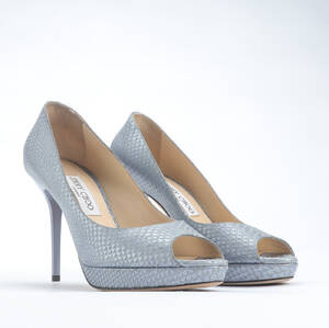 Jimmy Choo. Et par højhælede sko med åben tå str. 39