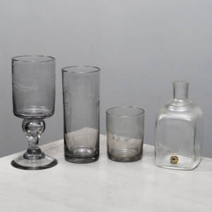GLAS, 10 delar, Reijmyre Antik