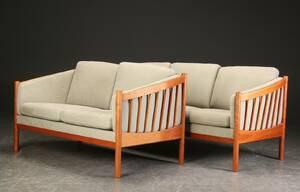 Stouby. Tre-pers. sofa, to-pers. sofa, kirsebærtræ 2