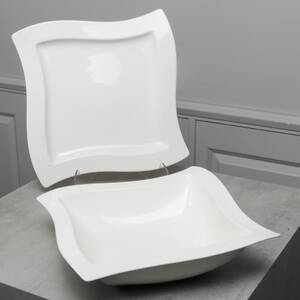 VILLEROY BOCH, skål samt fat, porslin