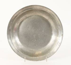 Tvättfat tenn, troligen 1785