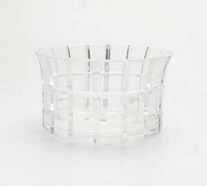 SKÅL, glas, otydlig signatur, 1900-tal.