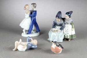 Royal Copenhagen og Bing Grøndahl. Fire porcelænsfigurer 4