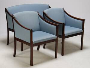 Ole Wanscher 1903-1985 Sofagruppe af mahogni 4