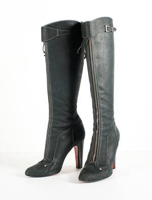 Christian Louboutin. Par støvler, ruskind - str. 39½ Denne vare er sat til omsalg under nyt varenummer 4622508