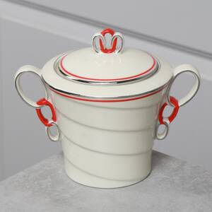 SOCKERSKÅL, art deco, porslin, Tjeckoslovakien