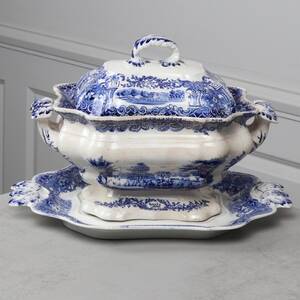 TERRIN, flintgods, Svenska Slott, Rörstrand, 1800-tal