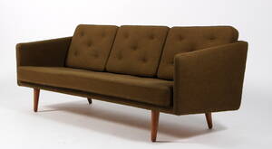 Børge Mogensen. Fritstående tre-pers. sofa, model 201.