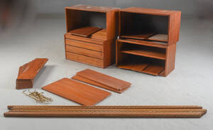 Dansk møbeldesign reolsystem i teak
