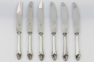 MATKNIVAR, 6 st, silver, Haga, J L Hultman AB, Stockholm, 1949