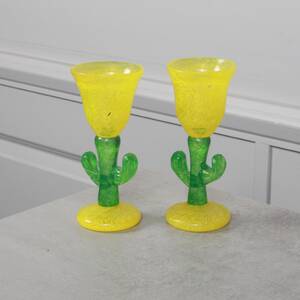 JAN STIEVENS GLASHYTTA, snapsglas, 2 st