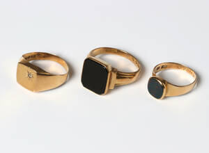 GULDRINGAR 18K 3ST