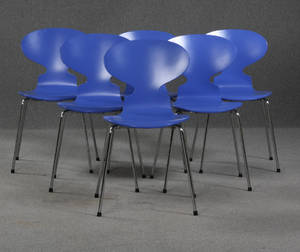 Arne Jacobsen. Seks stole, model 3101 6