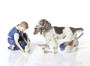 BING GRÖNDAHL, FIGURINER, FYRA ST