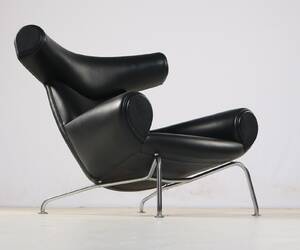 Hans J. Wegner . Lænestol, model EJ100 Oxchair