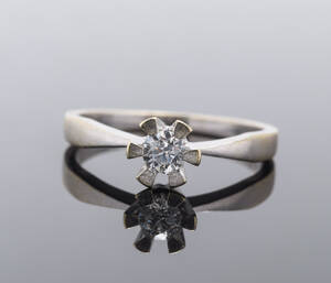 Aagaard Kranz Ziegler Eternerty solitairering med brillant på ca. 0.20 ct