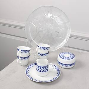 CARL-HARRY STÅLHANE, servisdelar, Rörstrand Swedish Blue, 7 delar