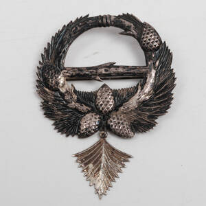 FRITZ OLSSON, Brosch, silver
