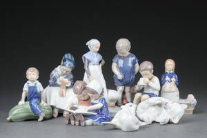 Royal Copenhagen, Bing Grøndahl. Samling porcelænsfigurer 9