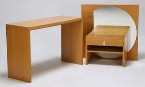 Antonio GioiaDux Sengebord, spejl og sminkebord af bøg, model Avanti