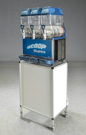 Slush ice maskine med bord samt is mixer 2