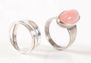 Georg Jensen samt From ringe af sterlingsølv 2