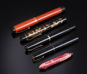 Montblanc, Parker m.fl. Samling fyldepenne, bl.a. med spids af guld 5