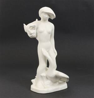 Figurin, Gåslisa, Nils Hansson för Gefle, daterad 1935