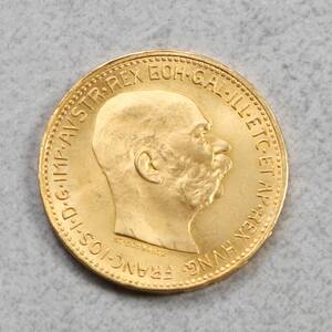 GULDMYNT, 20 coronas, 21.6k, 6.78g, år 1915