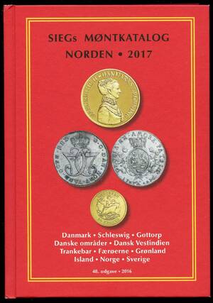 SIEGs Møntkatalog 2017, 640 sider. –º