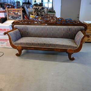 Soffa Karl-Johan Empire mahogny 1800 tal