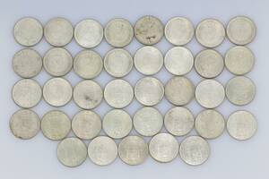 MYNT, 37 st, silver, tvåkronor, Sverige, 1942-1966, Gustaf V resp Gustaf VI Adolf