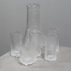 TAPIO WIRKKALA, karaff samt 41 glas, Ultima Thule, Iittala