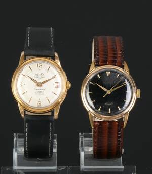 Enicar m.fl. To vintage armbåndsure 2 armbåndsure